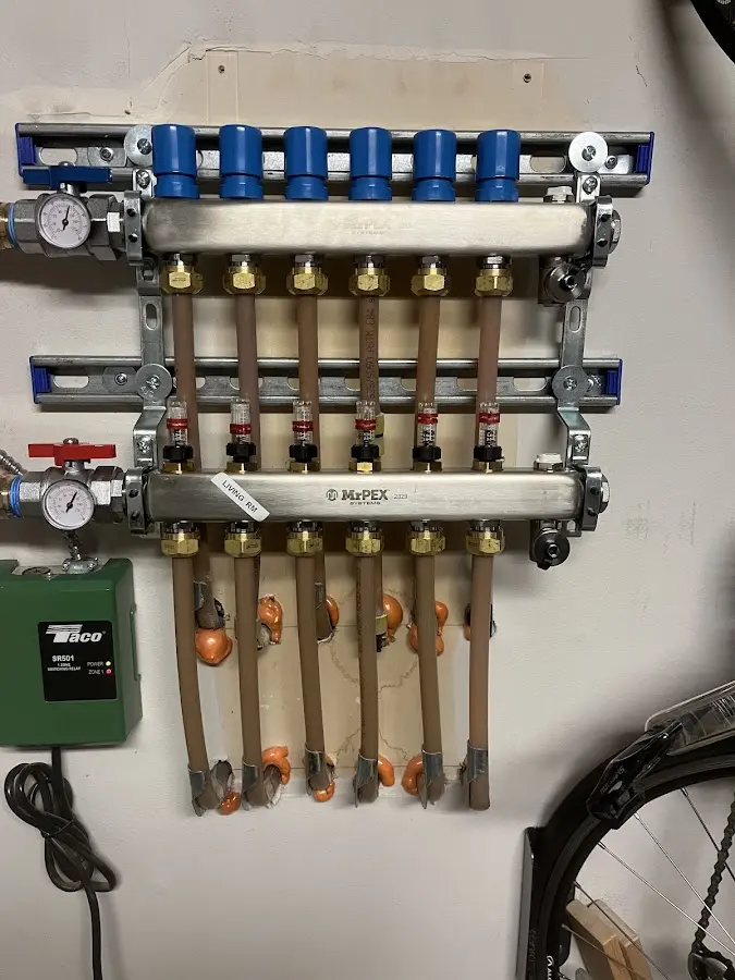 Plumber performing Gas Line Installation at a residential property in Bluffton